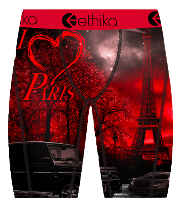 ETHIKA X OMB PEEZY Men's Boxers: Eiffel Tower